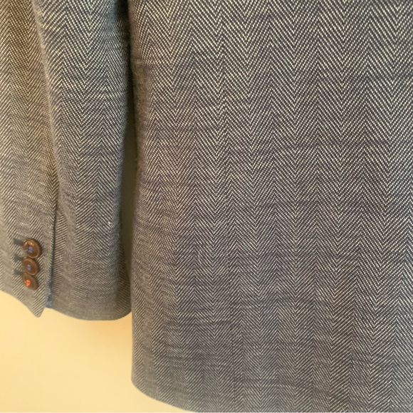Baker by Ted Baker Anchor Sail Theme Herringbone Blazer Jacket - Picture 15 of 15